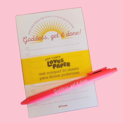 Ana Karen Loves Paper - Goddess, Get It Done Black Ink Pen