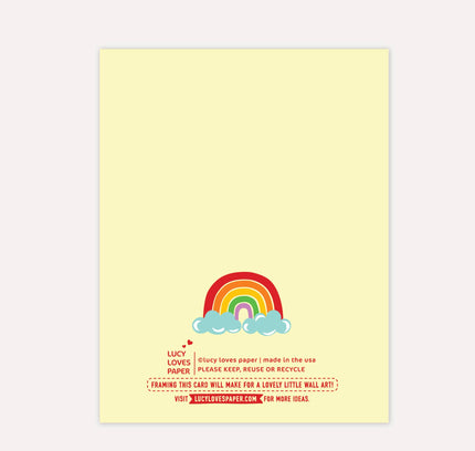 Lucy Loves Paper - Have a Beautiful Day - Everyday Rainbow Card (A2)