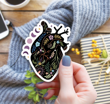 Wildly Enough - Magical Boho Heart Sticker, 3-inch