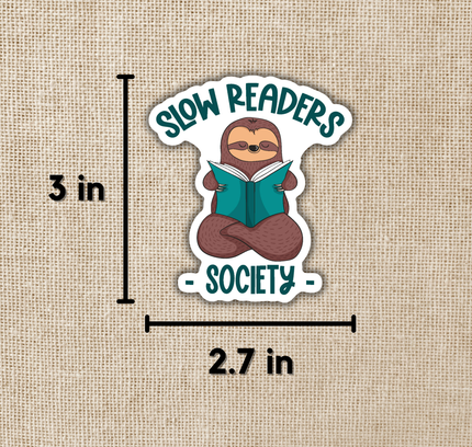 Wildly Enough - Slow Readers Society Sticker