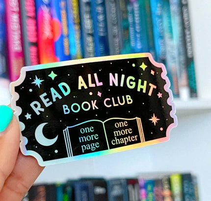 My Secret Copy - Read All Night Book Club Holographic Sticker