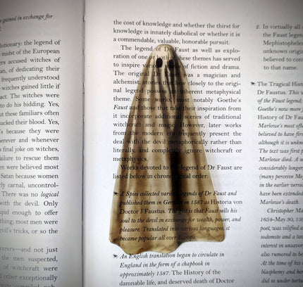 Dark Veinlet - Clear Bookmark - Realistic Sheet Ghost Creepy Horror Gothic