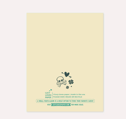 Lucy Loves Paper - Tough & So Are You - Tattooed Fighter Encouragement Card(A2)