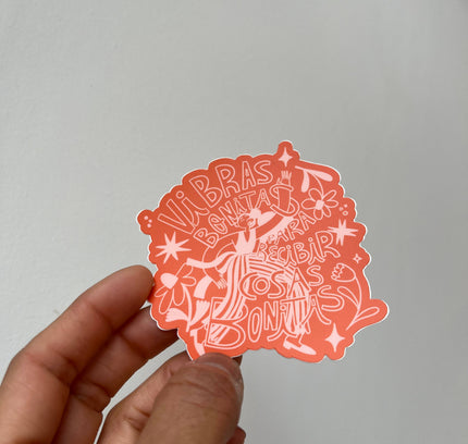 Jen Zeano Designs - Vibras Bonitas Sticker