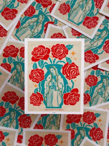 YAMZ: World of Color - Virgencita jumbo sticker