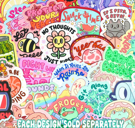 Turtle's Soup - Reading Is Magic Rainbow Book Vinyl Sticker