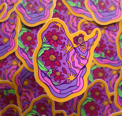 YAMZ: World of Color - Mexican Sunflower Dancer Sticker