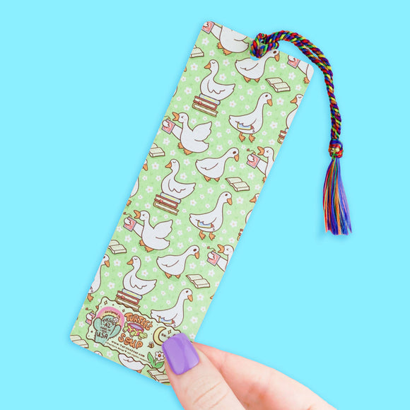 Turtle's Soup - Silly Goose, Reads, Bookish, Cute, Bookmark with Tassel