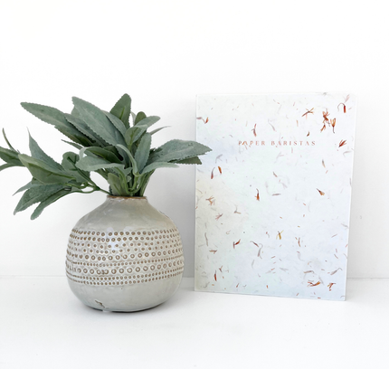 Paper Baristas - Journal Notebook Planner | Dot Grid Lined Petal Seed Paper
