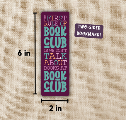 Wildly Enough - First Rule of Book Club Bookmark