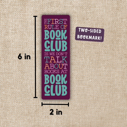 Wildly Enough - First Rule of Book Club Bookmark