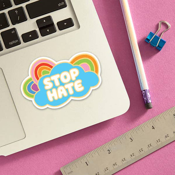 THE FOUND - Stop Hate Die Cut Sticker