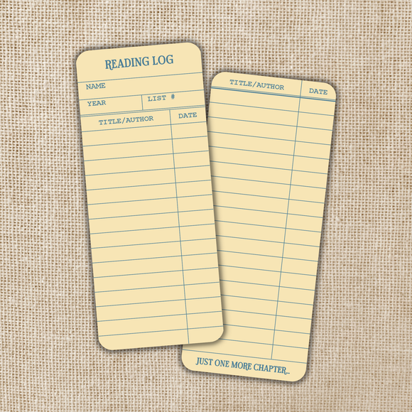 Wildly Enough - Library Card Reading Log Bookmark