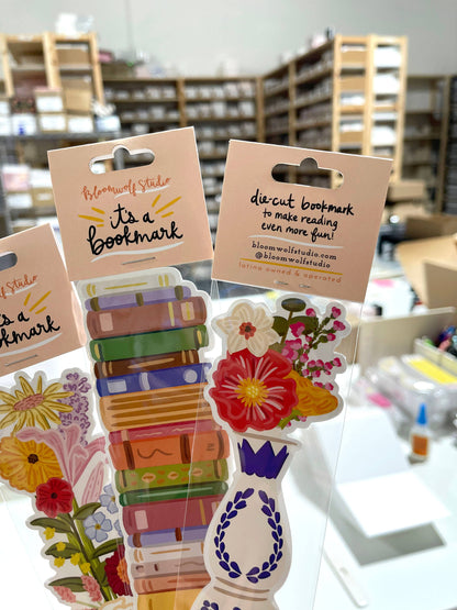 Bloomwolf Studio - Hanging Plants Die Cut Bookmark
