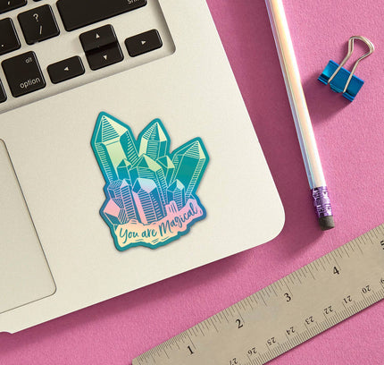 THE FOUND - Crystals You Are Magical Die Cut Sticker