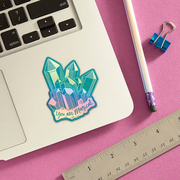 THE FOUND - Crystals You Are Magical Die Cut Sticker