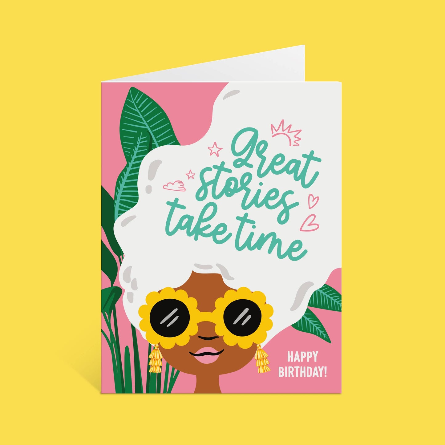 Lucy Loves Paper - Great Stories Take Time Age Inclusive Birthday Card (A2)