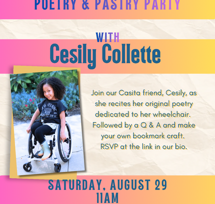 Poetry and Pastry Party with Cesily Collette
