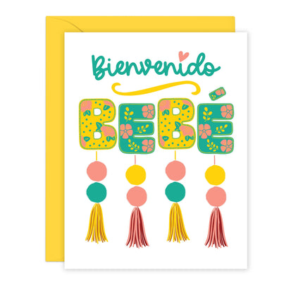 Lucy Loves Paper - Bienvenido Bebé | New Baby Card in Spanish