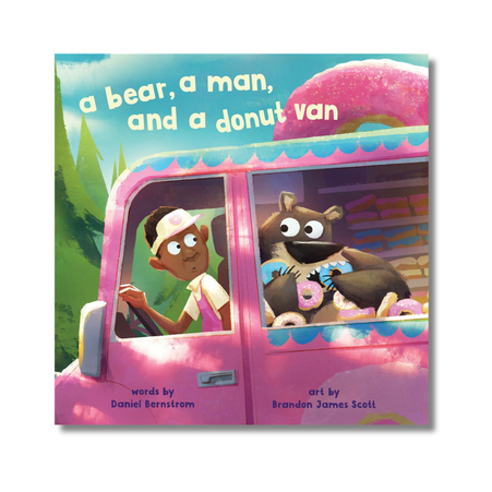 A Bear, a Man, and a Donut Van