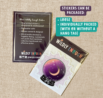 Wildly Enough - Books Are Out Of This World Sticker