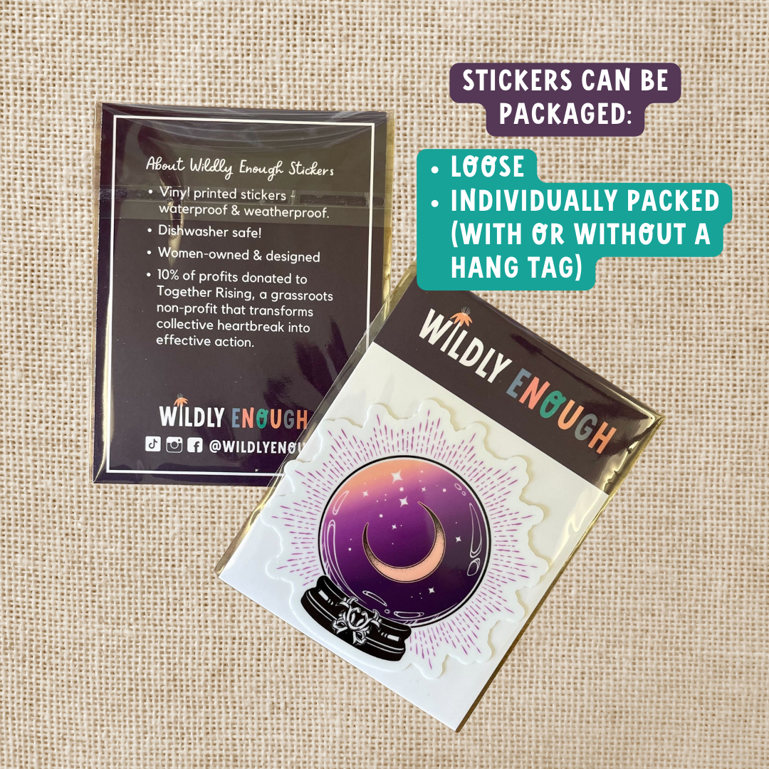 Wildly Enough - Introverted But Willing to Discuss Books Sticker, 3-inch