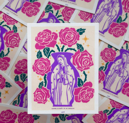 YAMZ: World of Color - Virgencita jumbo sticker