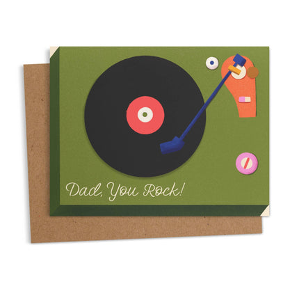 Ana Peake - Dad You Rock Father's Day Greeting Card