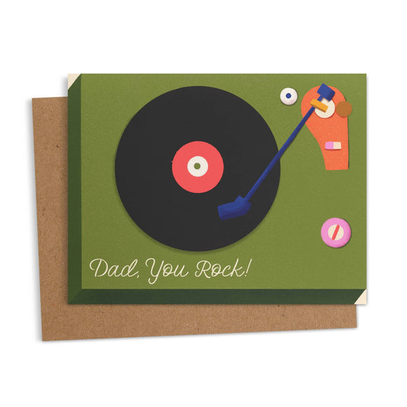 Ana Peake - Dad You Rock Father's Day Greeting Card