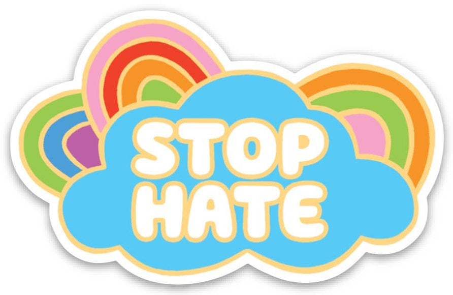 THE FOUND - Stop Hate Die Cut Sticker