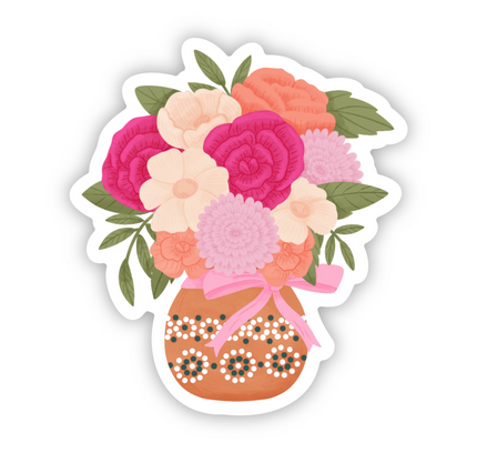 Things in Spanish - Flower Vase Sticker