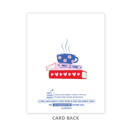 Lucy Loves Paper - My Favorite Plot Twist | Love Card For Book Lovers