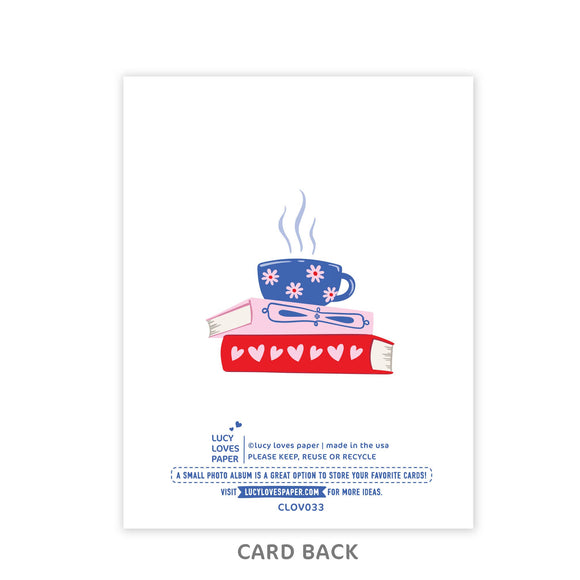 Lucy Loves Paper - My Favorite Plot Twist | Love Card For Book Lovers