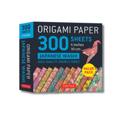 Origami Paper 300 sheets Japanese Washi Patterns 4" (10 cm):  Tuttle Origami Paper: Double-Sided Origami Sheets Printed with 12 Different Designs