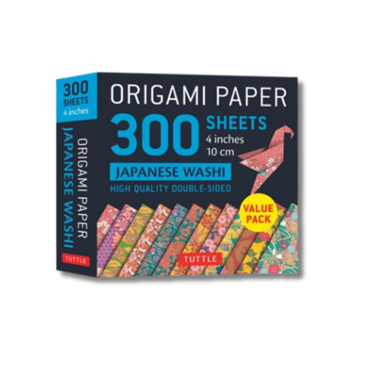 Origami Paper 300 sheets Japanese Washi Patterns 4" (10 cm):  Tuttle Origami Paper: Double-Sided Origami Sheets Printed with 12 Different Designs