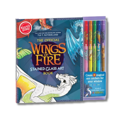 KlutzPress Wings of Fire Stained Glass Art