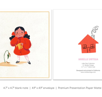 Little Red Flower Card