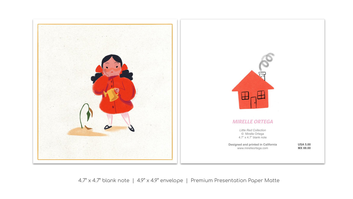 Little Red Flower Card