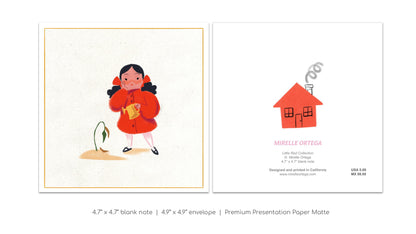 Little Red Flower Card
