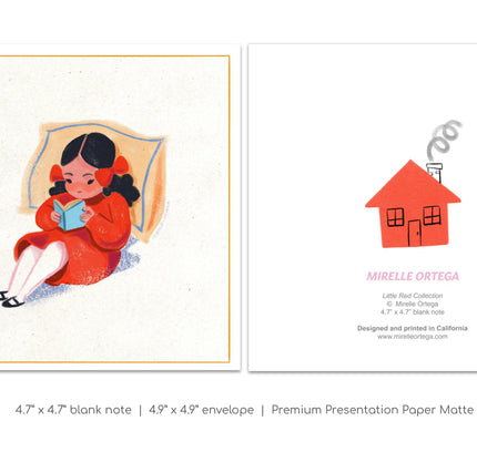 Little Red Reading Card