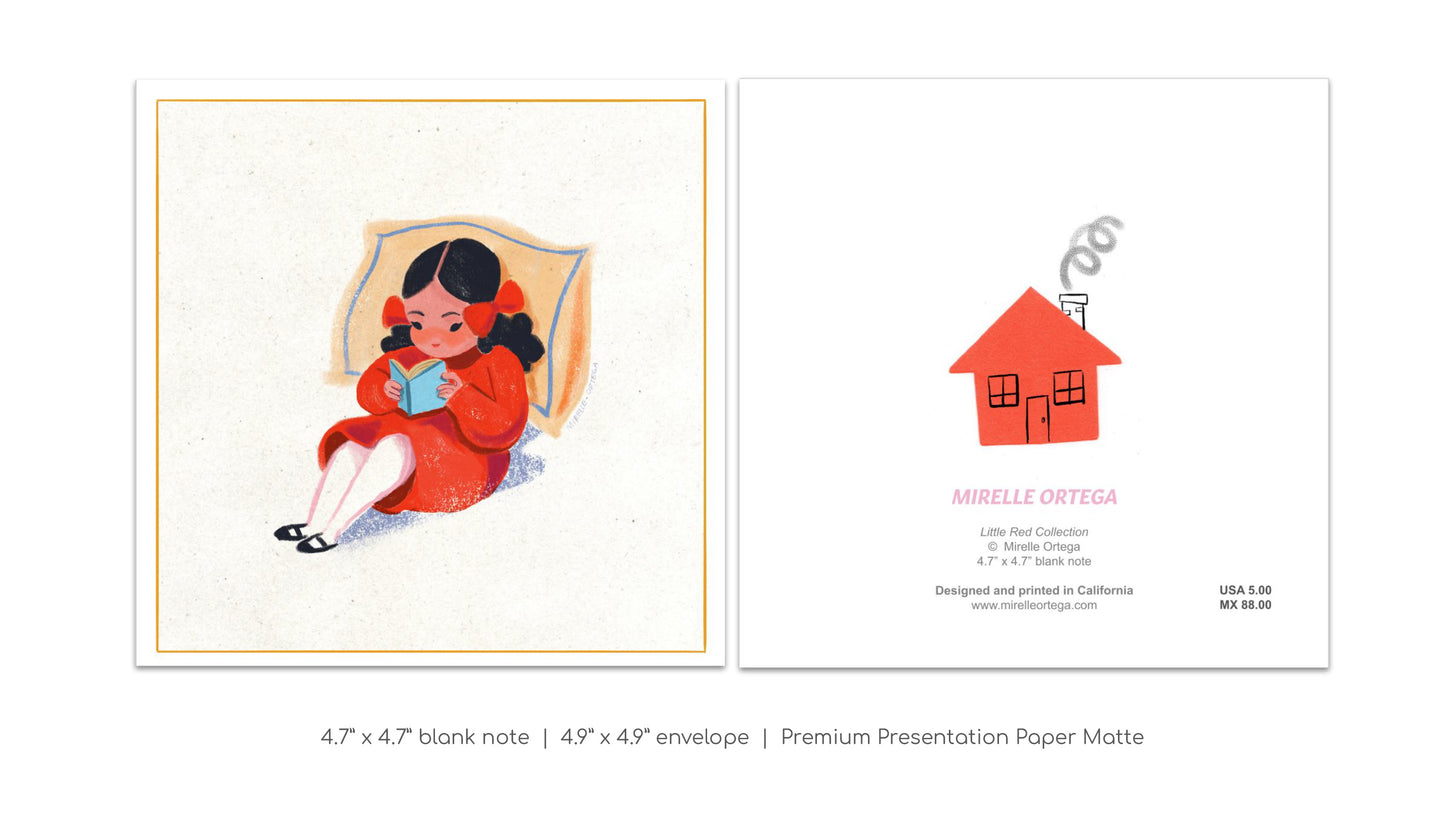 Little Red Reading Card