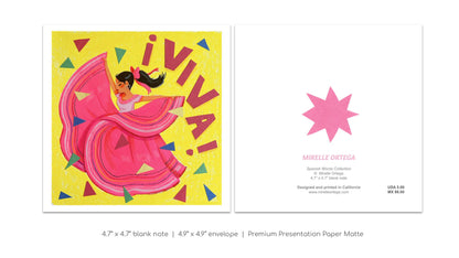 "¡Viva!" Vibrant Baile Card