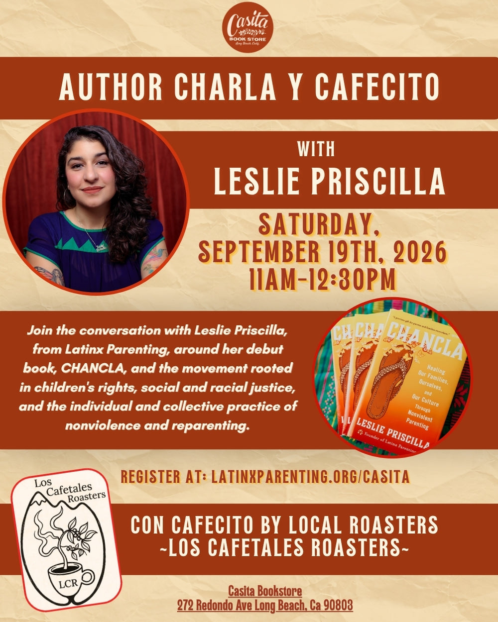 Charla y Cafecito with Leslie Priscilla