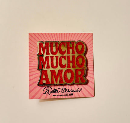 Walter Mercado - Walter Mercado  Mucho Mucho Amor Large Enamel Pin