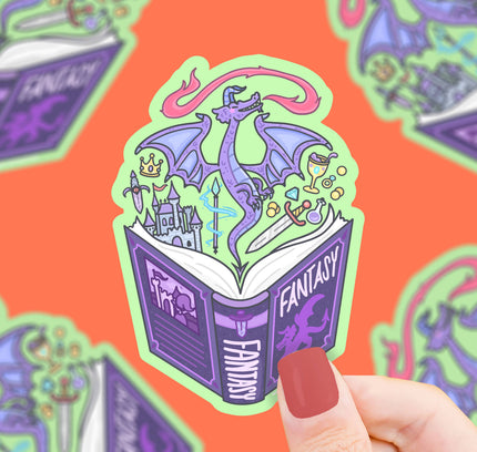 Turtle's Soup - Fantasy Book Club  Bookish Vinyl Sticker