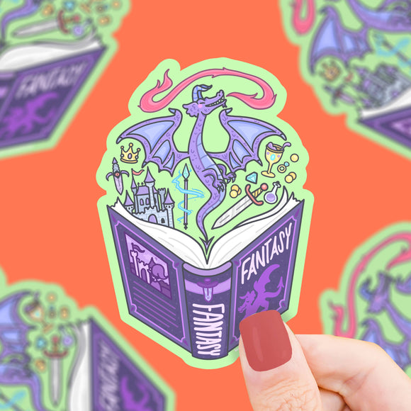 Turtle's Soup - Fantasy Book Club  Bookish Vinyl Sticker