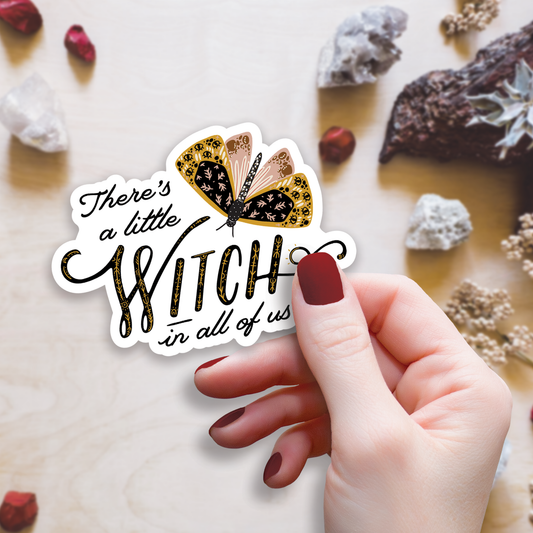 Wildly Enough - Little Witch In All Of Us Sticker, 3-inch
