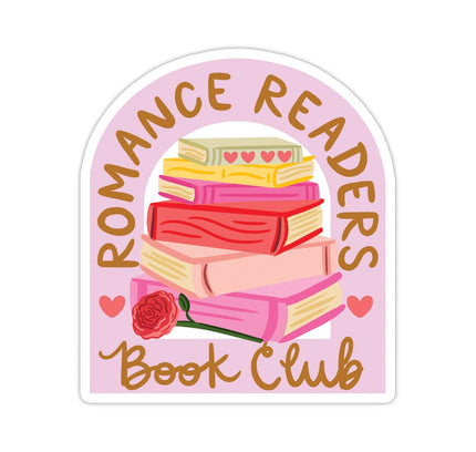 Bloomwolf Studio - Romance Readers Vinyl Sticker - Books, Bookstore