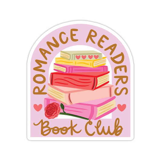 Bloomwolf Studio - Romance Readers Vinyl Sticker - Books, Bookstore