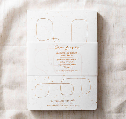 Paper Baristas - Journal Notebook Notepad | Recycle Coffee Bean Grounds Paper